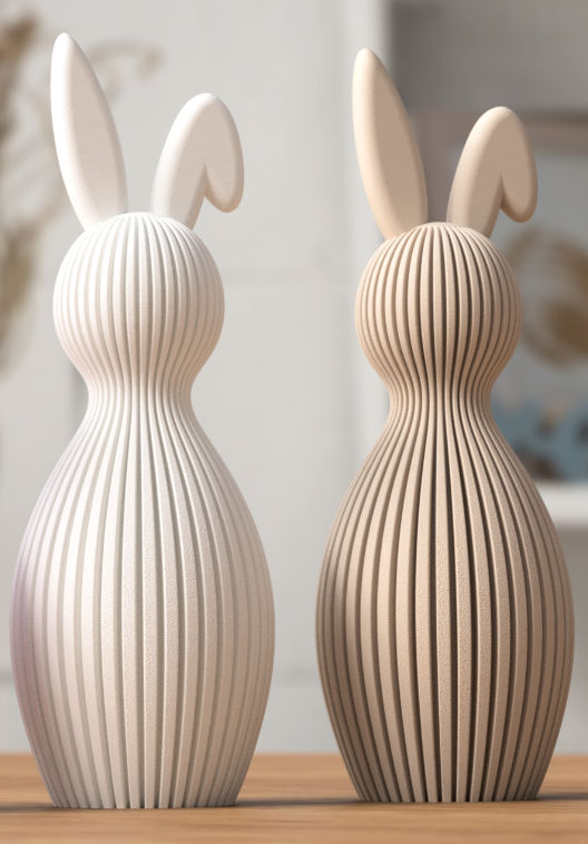 Paaskonijn met gevouwen oor