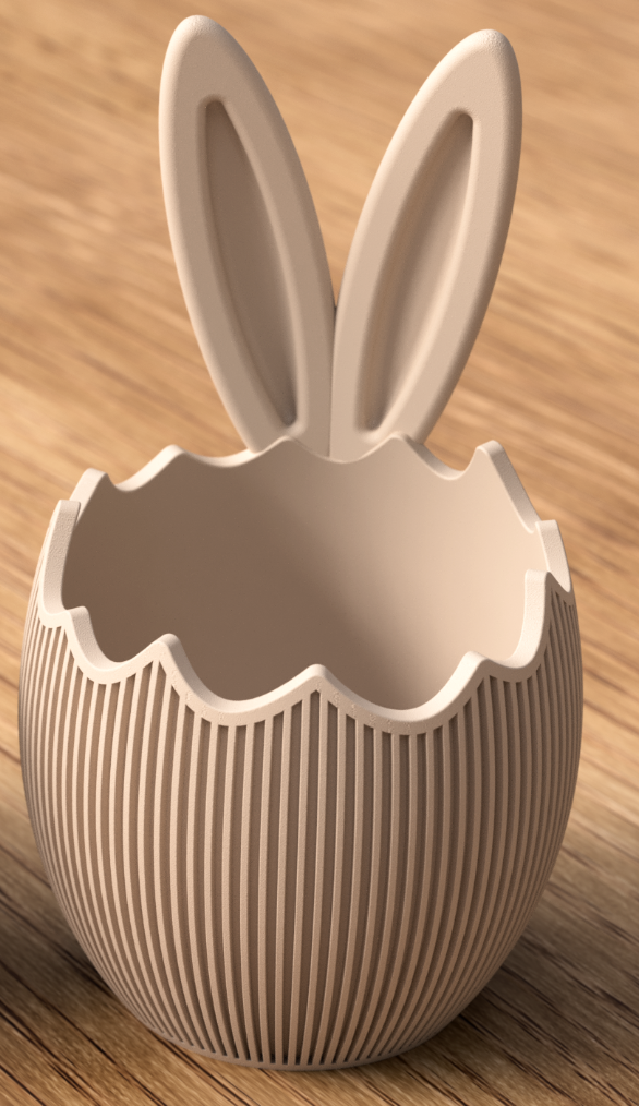 Paaseierschaal met oortjes