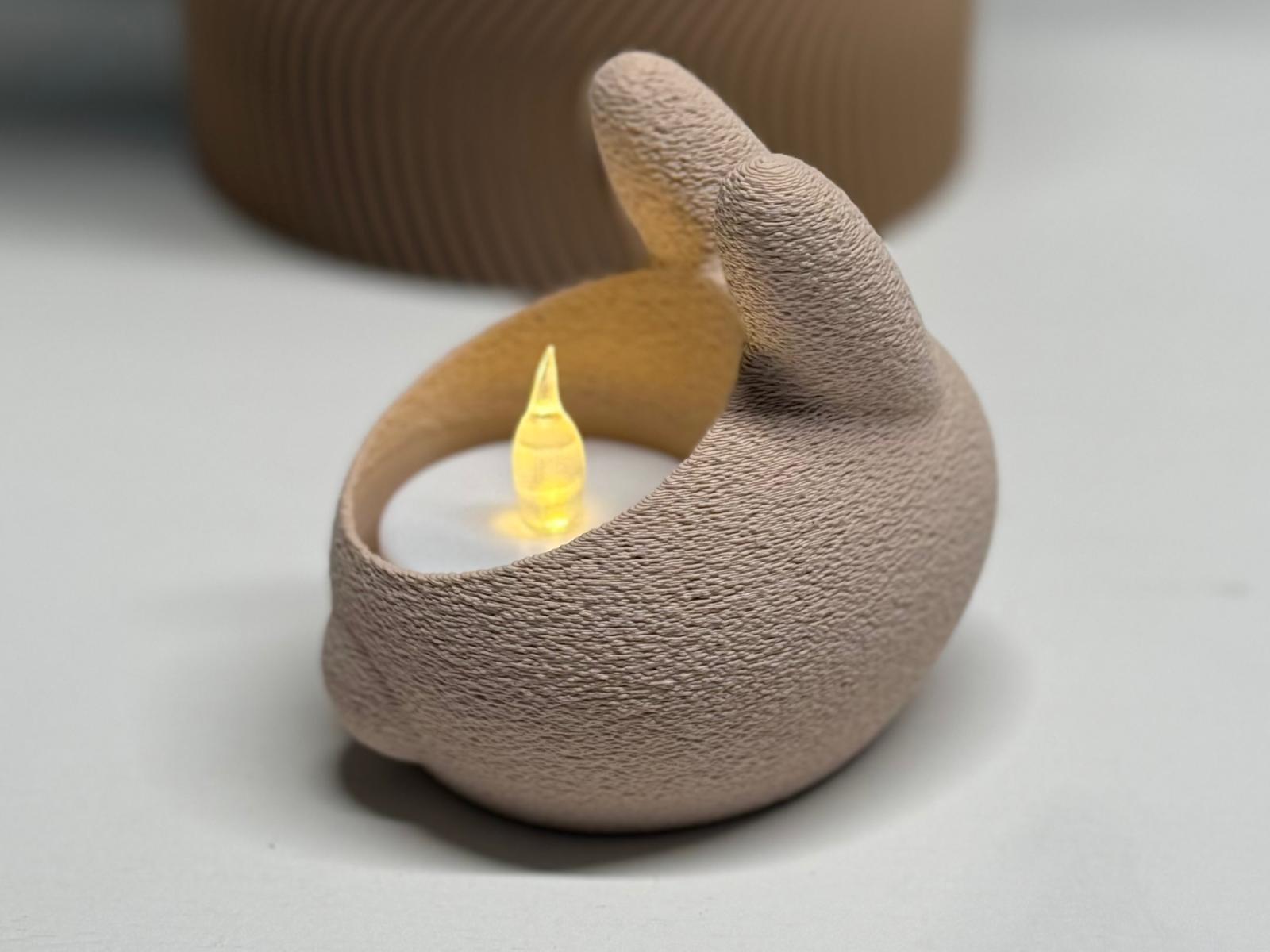 Paaskonijn theelichtje (Incl. lampje)